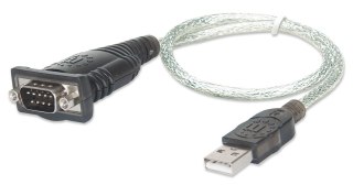 Manhattan MANHATTAN KONWERTER ADAPTER USB NA RS232/COM/DB9 M