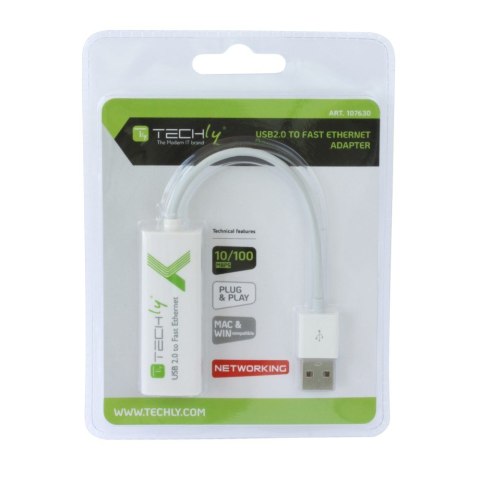 TECHly TECHLY KARTA SIECIOWA ADAPTER USB-A 2.0 NA RJ45 10