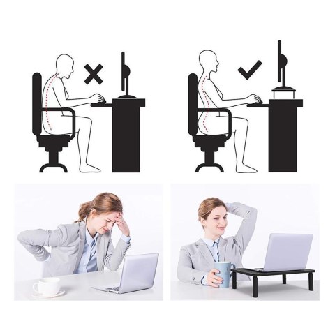 Maclean MACLEAN PODSTAWKA POD MONITOR, LAPTOP, DRUKARKĘ, 13-32" MC-946