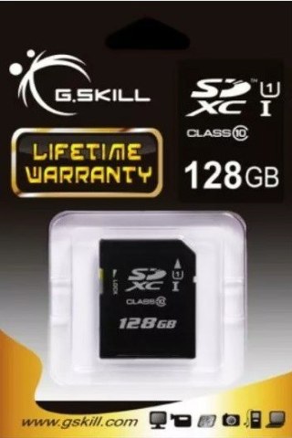 G.SKILL G.SKILL SDXC 128GB CLASS 10 UHS-I FF-SDXC128GN-U1