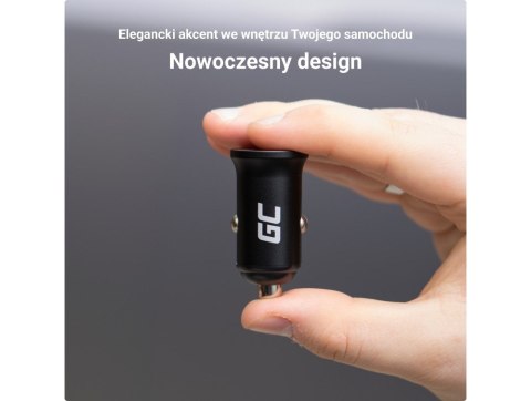 Green Cell GREEN CELL ŁADOWARKA SAMOCHODOWA GC POWERRIDE NANO38 38W 6A 1X USB-C 1X USB-A