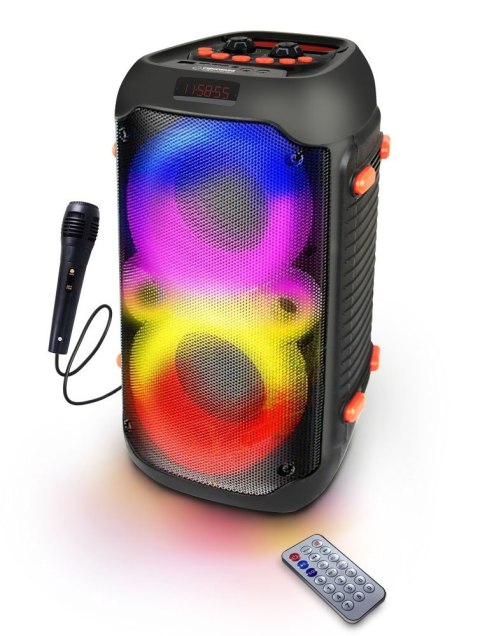 Esperanza ESPERANZA GŁOŚNIK BT FM LED RGB KARAOKE SINGER EP156