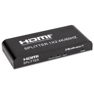 Qoltec QOLTEC ROZDZIELACZ SPLITTER 2XHDMI 4KX2K | 6GB/S | 60HZ