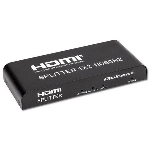 Qoltec QOLTEC ROZDZIELACZ SPLITTER 2XHDMI 4KX2K | 6GB/S | 60HZ
