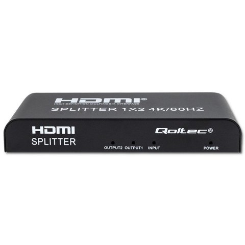 Qoltec QOLTEC ROZDZIELACZ SPLITTER 2XHDMI 4KX2K | 6GB/S | 60HZ
