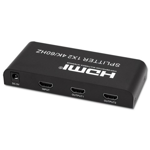 Qoltec QOLTEC ROZDZIELACZ SPLITTER 2XHDMI 4KX2K | 6GB/S | 60HZ