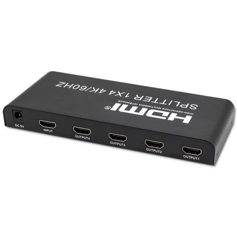 Qoltec QOLTEC ROZDZIELACZ SPLITTER 4XHDMI 4KX2K | 6GB/S | 60HZ