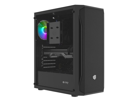 FURY FURY OBUDOWA KOMPUTEROWA FURY SHOBO RGB MIDI TOWER Z OKNEM CZARNA