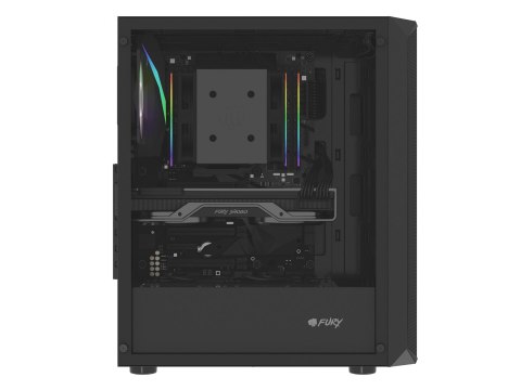 FURY FURY OBUDOWA KOMPUTEROWA FURY SHOBO RGB MIDI TOWER Z OKNEM CZARNA