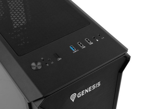 GENESIS Obudowa NATEC Genesis Irid 503 ARGB NPC-1559 (Micro ATX. Mini ITX; kolor czarny)