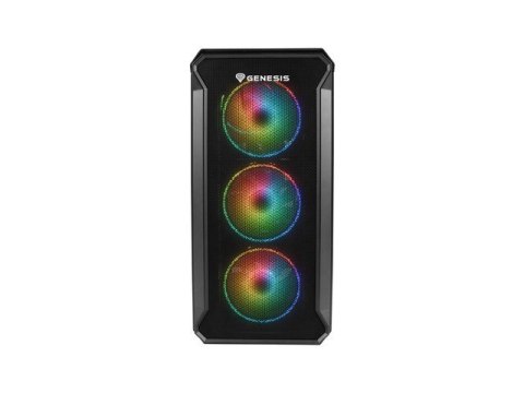 GENESIS Obudowa NATEC Genesis Irid 503 ARGB NPC-1559 (Micro ATX. Mini ITX; kolor czarny)