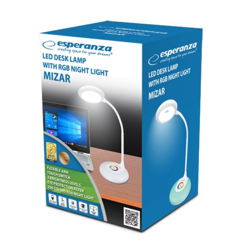 Esperanza ESPERANZA LAMPKA LED BIURKOWA 256 KOL RGB MIZAR ELD117