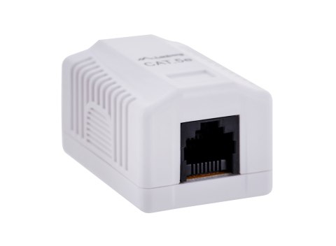 Lanberg Gniazdo natynkowe Lanberg OU5-0001-W (RJ-45; kat. 5e; UTP; kolor biały)