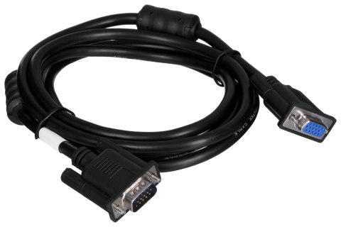 Lanberg Kabel Lanberg CA-VGAC-10CC-0018-B+ (D-Sub (VGA) M - D-Sub (VGA) F; 1,8m; kolor czarny)