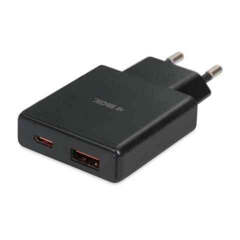IBOX IBOX ŁADOWARKA UNIWERSALNA C-43 GAN PD30W SLIM USB A+C BLACK