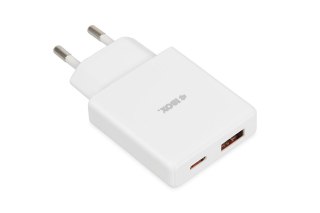 IBOX IBOX ŁADOWARKA UNIWERSALNA C-43 GAN PD30W SLIM USB A+C WHITE