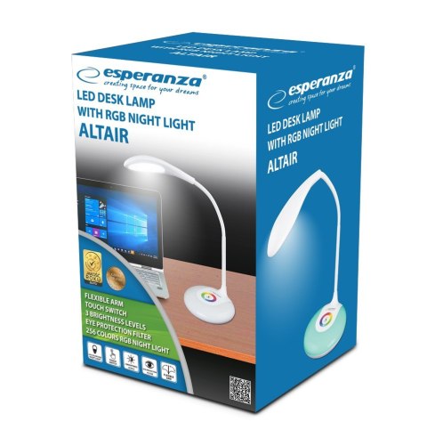Esperanza Lampka biurkowa LED Esperanza ALTAIR ELD102 (1m; Biały neutralny)