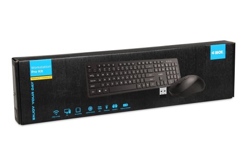IBOX IBOX ZESTAW BEZPRZEWODOWY KLAWIATURA + MYSZ WORKSTATION PRO KIT
