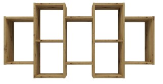 TOP E SHOP REGAŁ WISZĄCY BILBAO 7.0 ŚCIENNY PÓŁKI DĄB ARTISAN