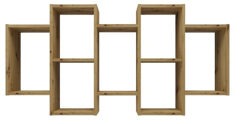 TOP E SHOP REGAŁ WISZĄCY BILBAO 7.0 ŚCIENNY PÓŁKI DĄB ARTISAN
