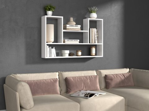 TOP E SHOP Regał wiszący BILBAO 4P 100x16xH60 biel