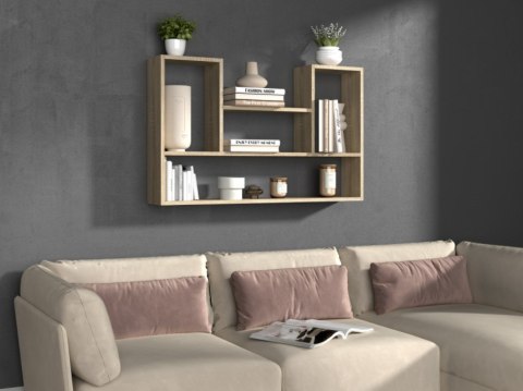 TOP E SHOP Regał wiszący BILBAO 4P 100x16xH60 sonoma