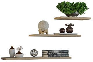 TOP E SHOP Zestaw 3x półka wisząca TOBI 3P 60x15xH1,8 sonoma