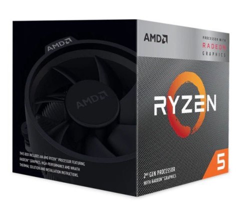 AMD Procesor AMD Ryzen 5 3400G YD3400C5FHBOX (3700 MHz (min); 4200 MHz (max); AM4; BOX)
