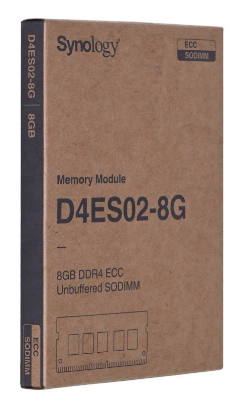 Synology Synology 8GB DDR4 ECC Unbuffered SODIMM (DS1823xs+, DS923+, DS723+, RS822RP+, RS822+, DS3622xs+, DS2422+, DS1522+) D4ES02-8G