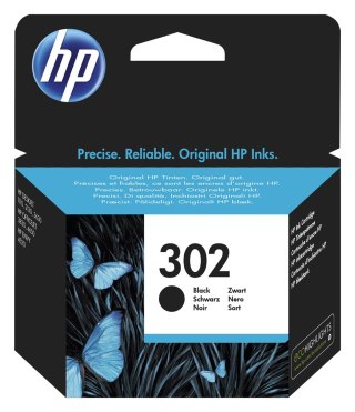 Hewlett-Packard Tusz HP czarny HP 302, HP302=F6U66AE, 190 str.,3,5 ml