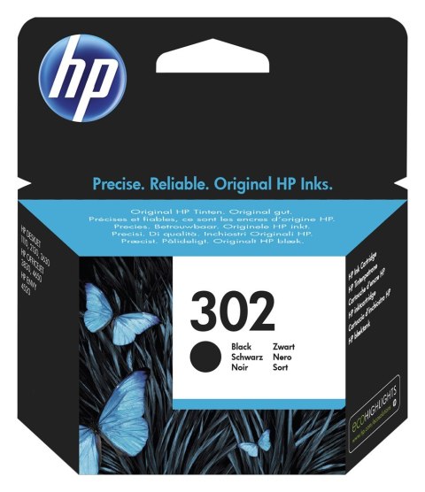 Hewlett-Packard Tusz HP czarny HP 302, HP302=F6U66AE, 190 str.,3,5 ml