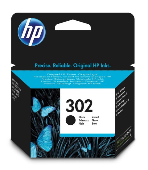 Hewlett-Packard Tusz HP czarny HP 302, HP302=F6U66AE, 190 str.,3,5 ml