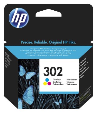 Hewlett-Packard Tusz HP kolor HP 302, HP302=F6U65AE, 165 str.,4 ml