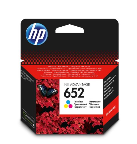 Hewlett-Packard Tusz HP kolor HP 652, HP652=F6V24AE, 200 str.
