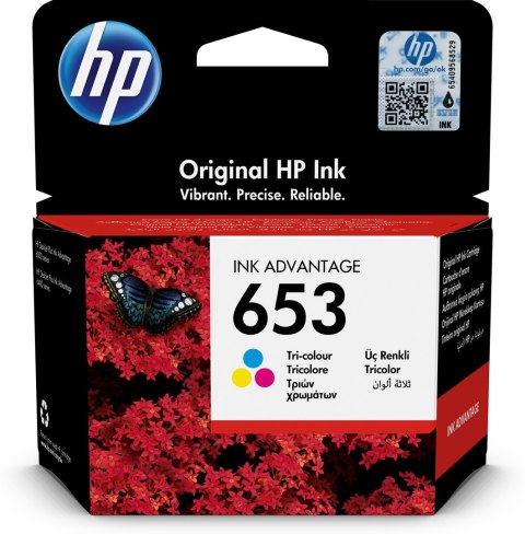 Hewlett-Packard Tusz HP kolor HP 653, HP653=3YM74AE, 200 str.