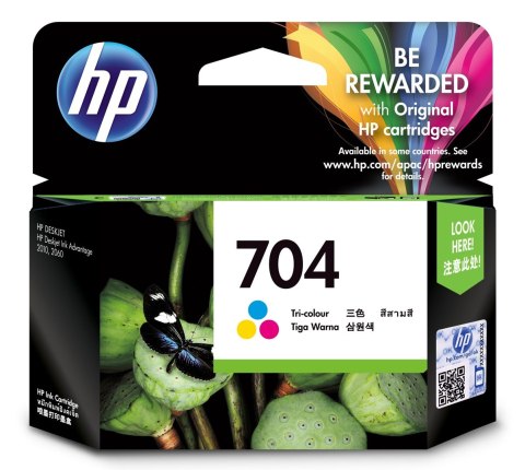 Hewlett-Packard Tusz HP kolor HP 704, HP704=CN693AE, 200 str.,6 ml
