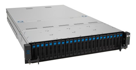 ASUS Platforma Asus Rack (2U) RS520A-E12-RS24U AMD Epyc 9004 (24x NVMe, 2xM.2, 2x10Gbe, IPMI, 1+1 1600W)