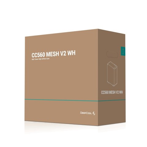 DEEPCOOL Obudowa DeepCool CC560 MESH WH V2
