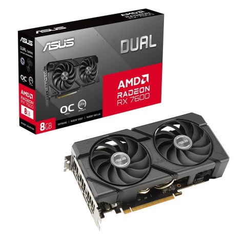 ASUS Karta graficzna ASUS Dual Radeon RX 7600 EVO OC 8GB GDDR6