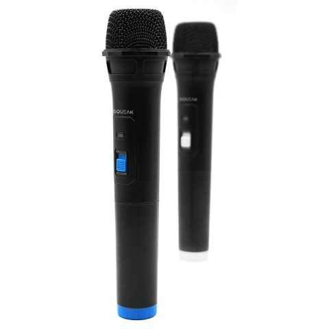 SQUEAK SQUEAK ZESTAW MIKROFONÓW DO KARAOKE VOCALDUO 2,4G SQ1007