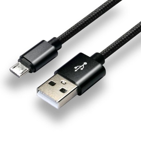 EverActive Kabel zasilający everActive CBB-1MB (USB - Micro USB ; 1m; kolor czarny)