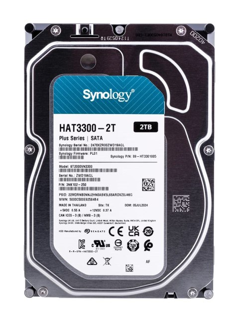 Synology Synology HDD Plus Series (2TB; 3.5"; SATA)
