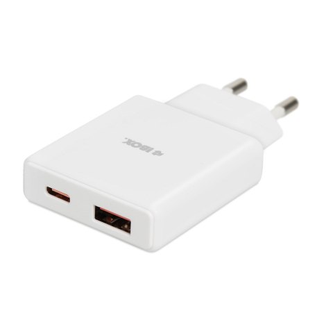IBOX IBOX ŁADOWARKA UNIWERSALNA C-43 GAN PD30W SLIM USB A+C WHITE