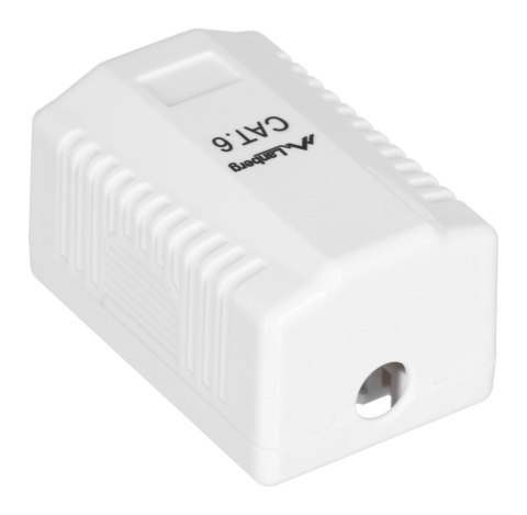 Lanberg Gniazdo natynkowe Lanberg OU6-0001-W (RJ-45; kat. 6; UTP; kolor biały)