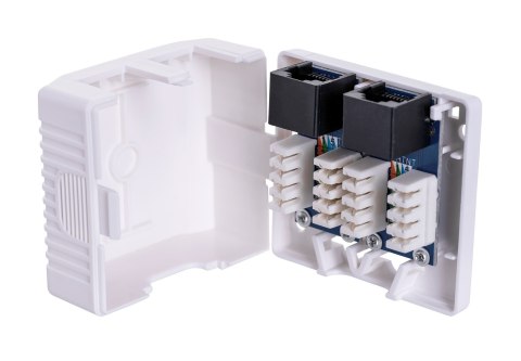 Lanberg Gniazdo natynkowe Lanberg OU6-0002-W (RJ-45; UTP; kolor biały)