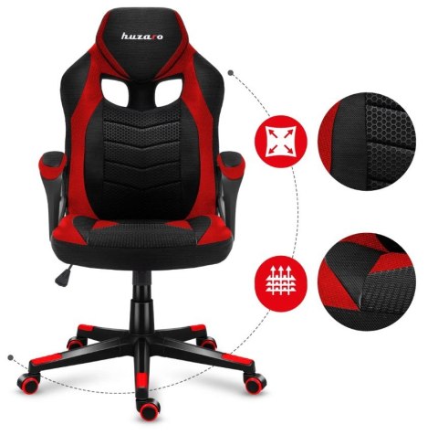 Huzaro Fotel gamingowy Huzaro FORCE 2.5 Red Mesh