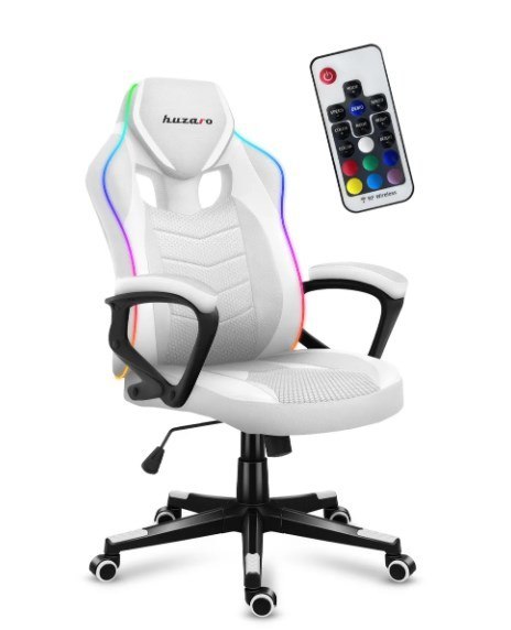Huzaro Fotel gamingowy Huzaro Force 2.5 RGB WHITE MESH