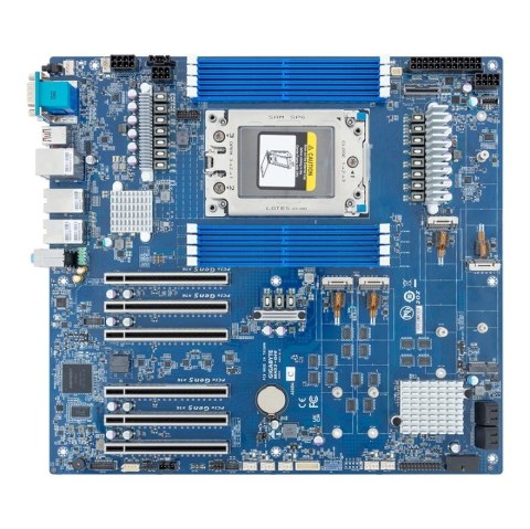 Gigabyte Płyta główna Gigabyte MH53-G40 1x sTR5 AMD ryzen Threadripper PRO 7000 WRX90 (8X DIMM, 4x SATA, 1x MCIO 8i, 4xM.2, 2x 10Gbe, E-A