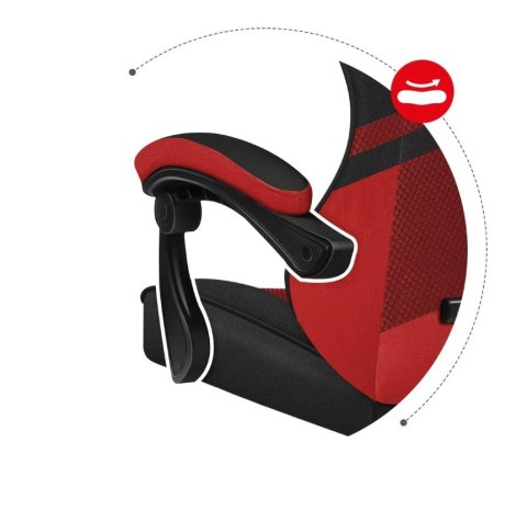 Huzaro Fotel gamingowy Huzaro Force 4.4 Red Mesh