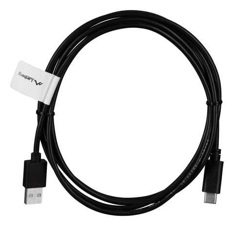 Lanberg Kabel Lanberg QC 3.0 CA-USBO-20CU-0018-BK (USB 2.0 typu A - USB typu C ; 1,8m; kolor czarny)